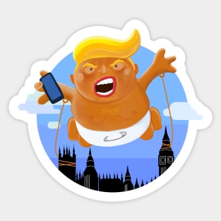 Trump Big Graphic Inflatable Baby Blimp Balloon Sticker